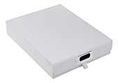 Realspace® Standard-Duty Document Storage Box, 12" x 2-1/4" x 9-1/4", White 1 thumbnail image
