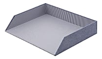 Realspace® Chambray Letter Tray, Blue 1 thumbnail image