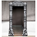 Amscan Halloween Deluxe Cemetery Doorway Entry, 93" x 45", Gray 1 thumbnail image