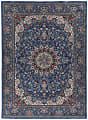 Linon Innova Area Rug, 2-9/53' x 3-9/53', Riene Blue/Ivory 1 thumbnail image