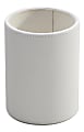 Realspace® White Faux Leather Pencil Cup