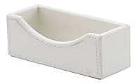 Realspace® White Faux Leather Business Card Holder 1 thumbnail image