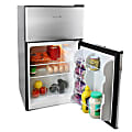 MegaChef 3.2 Cu. Ft. 2-Door Refrigerator/Freezer, Silver