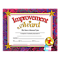 Hayes Publishing Certificates, Improvement Award, 8 1/2" x 11", Multicolor, Pre-K To Grade 12, Pack Of 30
