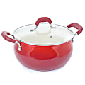 Oster Corbett 5.4 Qt Non-Stick Aluminum Dutch Oven, Red 1 thumbnail image