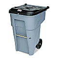 Rubbermaid Commercial BRUTE Confidential Waste Can - 65 gal Capacity - Heavy Duty, Key Lock, Tamper Resistant - 41" Height x 25.3" Width x 32.3" Depth - Resin - Gray - 1 Each 1 thumbnail image