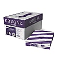 Cougar® Digital Printing Paper, 11" x 17", 98 Brightness, 60 Lb Text (89 gsm), FSC® Certified, White, 500 Sheets Per Ream, Case Of 5 Reams