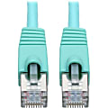 Tripp Lite Cat6a Snagless Shielded STP Patch Cable 10G, PoE, Aqua M/M 25ft - First End: 1x RJ-45 Male Network - N262025AQ 1 thumbnail image