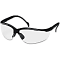 ProGuard 830 Series Style Line Safety Eyewear - Ultraviolet Protection - Polycarbonate - Clear, Black - 8301000CT 1 thumbnail image