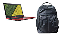 Acer® Aspire 3 A315-53 Laptop, 15.6" Screen, Intel® Core™ i3, 4GB Memory/16GB Intel Optane Memory, 1TB Hard Drive, Windows® 10, Roc Red, A3155335ZY-BAG