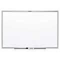 Quartet® Classic Total Erase® Non-Magnetic Melamine Dry-Erase Whiteboard, 48" x 36", Aluminum Frame With Silver Finish