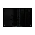 U Brands® Glass Non-Magnetic Dry-Erase Board, 36" X 24", Black Surface, Frameless, Actual Size 35" X 23" (170U00-01) 1 thumbnail image