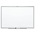 Quartet® Classic Total Erase® Non-Magnetic Melamine Dry-Erase Whiteboard, 60" x 36", Aluminum Frame With Silver Finish