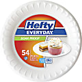 Hefty Everyday Soak Proof 7" Plates - Disposable - White Clear - 54 / Pack