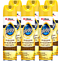 Pledge Lemon Enhancing Polish, 14.2 Oz, Lemon Scent, Carton Of 6 Cans 1 thumbnail image