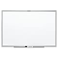 Quartet® Classic Total Erase® Non-Magnetic Melamine Dry-Erase Whiteboard, 48" x 96", Aluminum Frame With Silver Finish