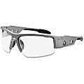 Ergodyne Skullerz Safety Glasses, Dagr, Matte Gray Frame, Clear Lens 1 thumbnail image