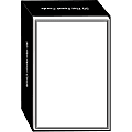 Punch Studio Blank Note Cards, 5-1/2" x 8-1/2", Thin Borders, Set Of 50 Cards 1 thumbnail image