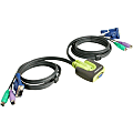 IOGear® MiniView™ Micro KVM Switch With Cables, PS/2