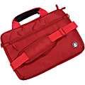 Digital Treasures SlipIt! Select Carrying Case for 11.6" Netbook - Red - Weather Resistant - Fabric, Velour Interior - Textured - Handle, Shoulder Strap