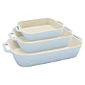 Staub 3-Piece Baking Dish Set, Macaron Pastel Blue 1 thumbnail image