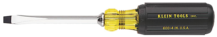 Klein Tools Keystone Tip Cushion Grip Screwdriver, 1/4 in Tip, 8 11/32 in Overall L 1 thumbnail image