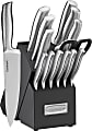 Cuisinart™ German Steel Cutlery Block Set, 14-5/16" x 5-7/8", Set Of 15 Pieces