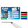 EXPO® Low-Odor Dry-Erase Markers, Ultra-Fine Point, Assorted Colors, Pack Of 4 1 thumbnail image