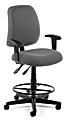 OFM Posture Series Fabric Task Chair With Drafting Kit, Gray/Black