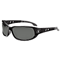 Skullerz Valkyrie Safety Glasses, Medium, Black Frame Smoke Lens