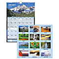 AT-A-GLANCE® Scenic Monthly Wall Calendar, 12" x 17", Multicolor, January To December 2018 (DMW20028-18)