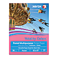 Xerox® Vitality Colors™ Color Multi-Use Printer & Copy Paper, Cherry, Letter (8.5" x 11"), 500 Sheets Per Ream, 20 Lb, 30% Recycled