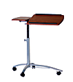Mayline® Group Laptop Caddy, 27-37"H x 29 1/2"W x 15"D, Medium Cherry/Metallic Gray 1 thumbnail image