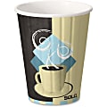 Solo Insulated Paper Hot Cups - 12 fl oz - 600 / Carton - Beige - Paper - Hot Drink, Coffee