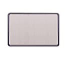 Quartet® Contour® Fabric Bulletin Board, 3' x 2', Navy Frame, Blue Fabric - 24" Board x 36" Board- Blue Fabric Surface - 7693BE 1 thumbnail image