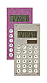 Ativa® Handheld Calculator, Assorted Glitter Colors, 641-1N-P