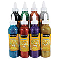 Sargent Art Washable Glitter Glue Bottles, 4 Oz, Assorted Colors, Pack Of 8 Bottles