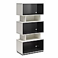 NTense Shadow 62"H 5-Shelf Gaming Storage Unit Bookcase, White/Matte Black 1 thumbnail image