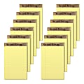 TOPS™ Second Nature® 30% Recycled Writing Pads, 5" x 8", Legal Ruled, 50 Sheets, Canary, Pack Of 12 Pads