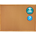 Quartet® Natural Cork Bulletin Board, 48" x 72", Wood Frame With Oak Finish 1 thumbnail image