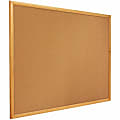 Quartet® Natural Cork Bulletin Board, 48" x 96", Wood Frame With Oak Finish 1 thumbnail image