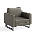 Safco® Mirella Lounge Chair, Gray/Silver