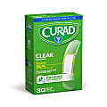 CURAD® Adhesive Bandages, 3/4" x 3", Clear, Case Of 24 1 thumbnail image