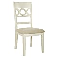 Office Star™ Carmona Dining Chairs, Antique White, Set Of 2 Chairs
