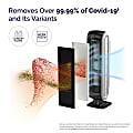 Fellowes® AeraMax® 90 HEPA 4-Stage Air Purifier, 100-200 Sq. Ft. Coverage, Black