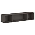 HON Mod Wall Mounted Storage | Open | 66"W | Slate Teak Finish, 39.8"H x 66"W x 14"D, Slate Teak 1 thumbnail image