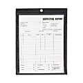 C-Line® Stitched Shop Ticket Holders With Black Backing, 8 1/2" x 11", Box Of 25