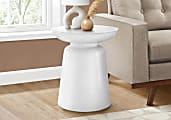 Monarch Specialties Tess Accent Table, 22"H x 20"W x 20"D, White