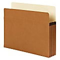 Smead® SuperTab® Filing Pockets, Letter Size, 5 1/4" Expansion, 30% Recycled, Redrope, Box Of 10