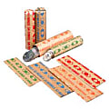 PM Color-coded Flat Coin Wrappers - 1000 Wraps Total $0.50 in 50 Coins of 1¢ Denomination - Sturdy - Kraft - Red